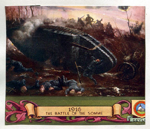 A propganda picture of the Somme Battles
